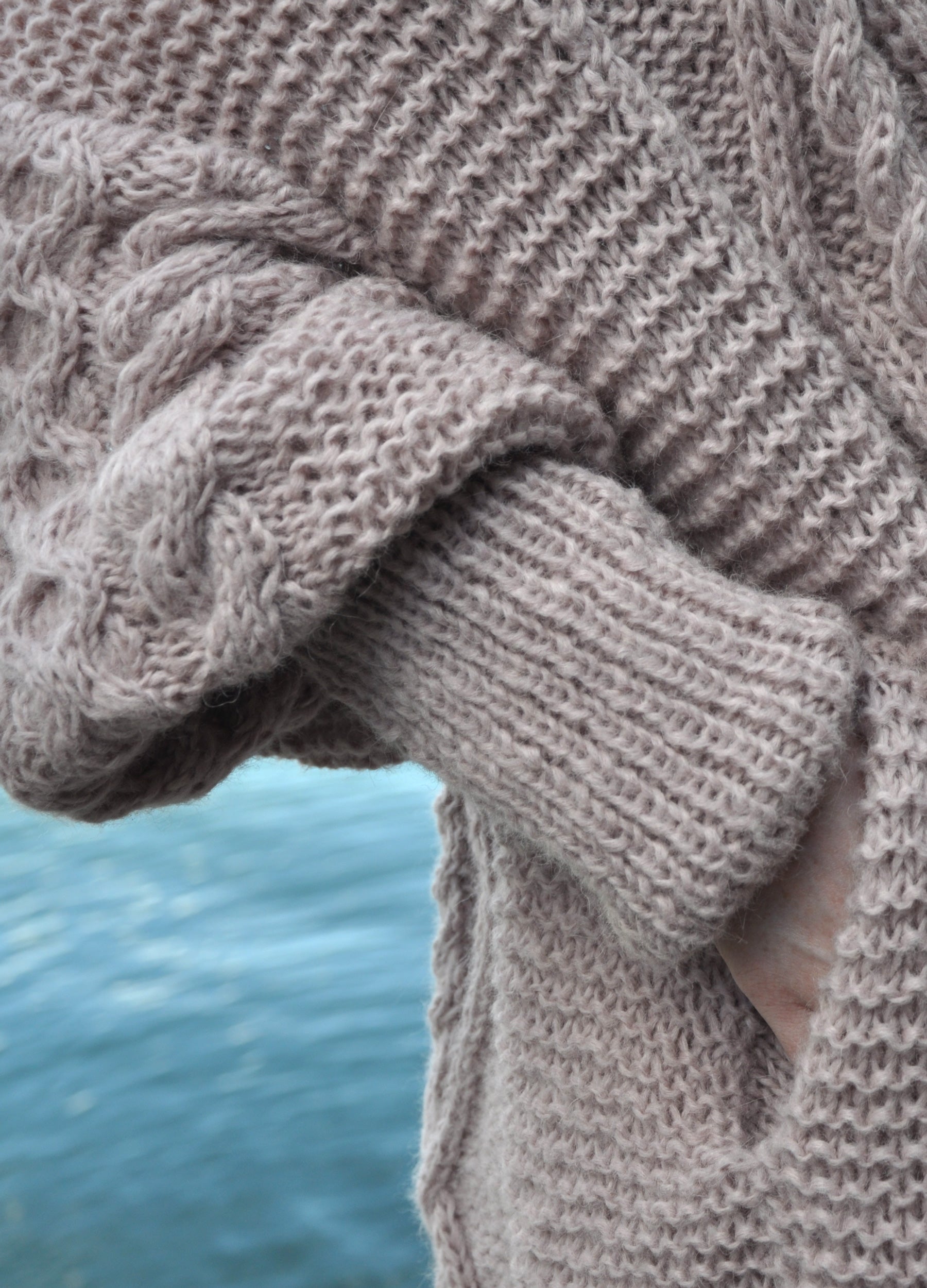 Deirdre Shell Pink Luxury Hand Knit Cardigan
