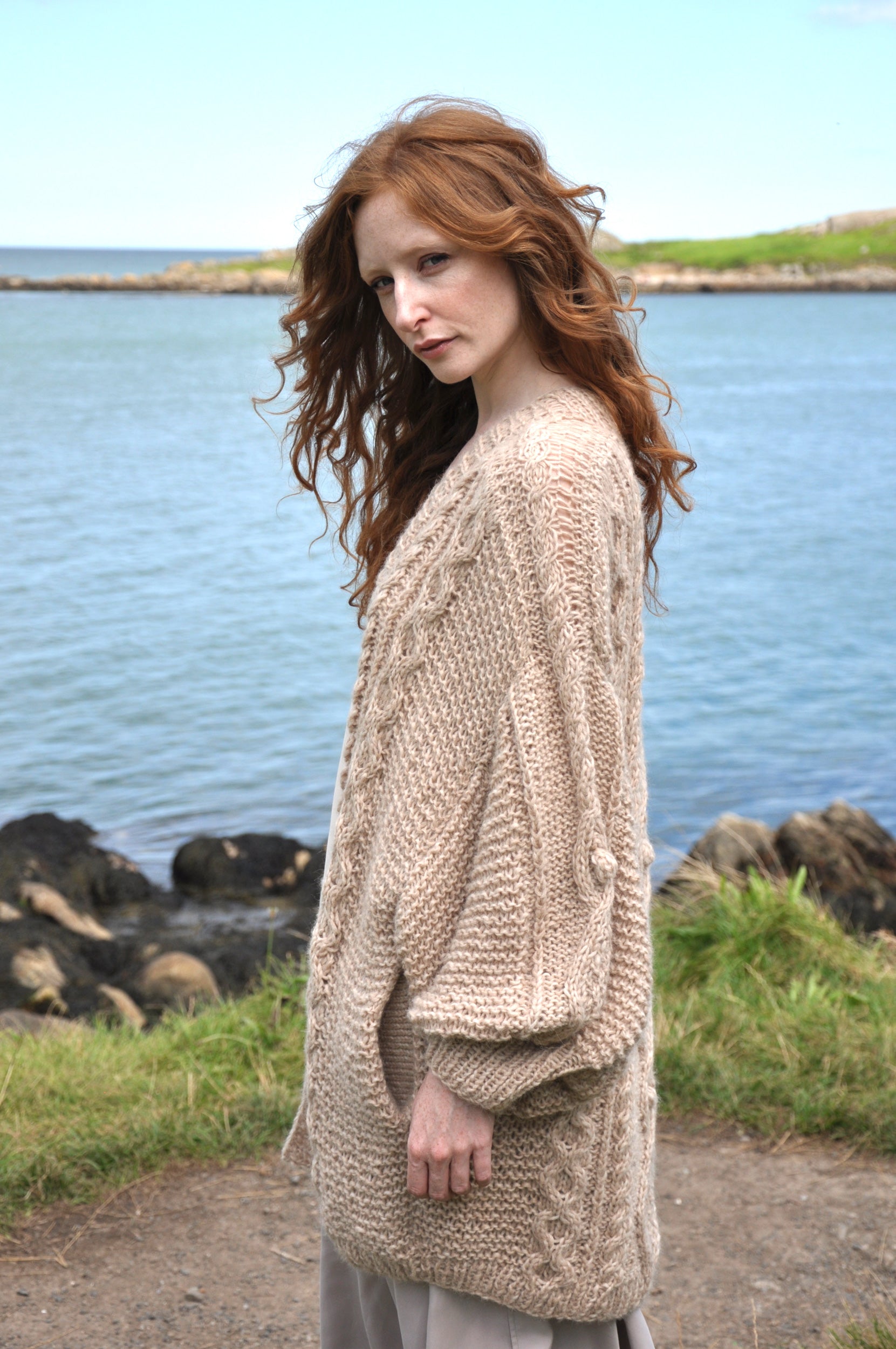 Patsy Fawn Luxury Hand Knit Cardigan