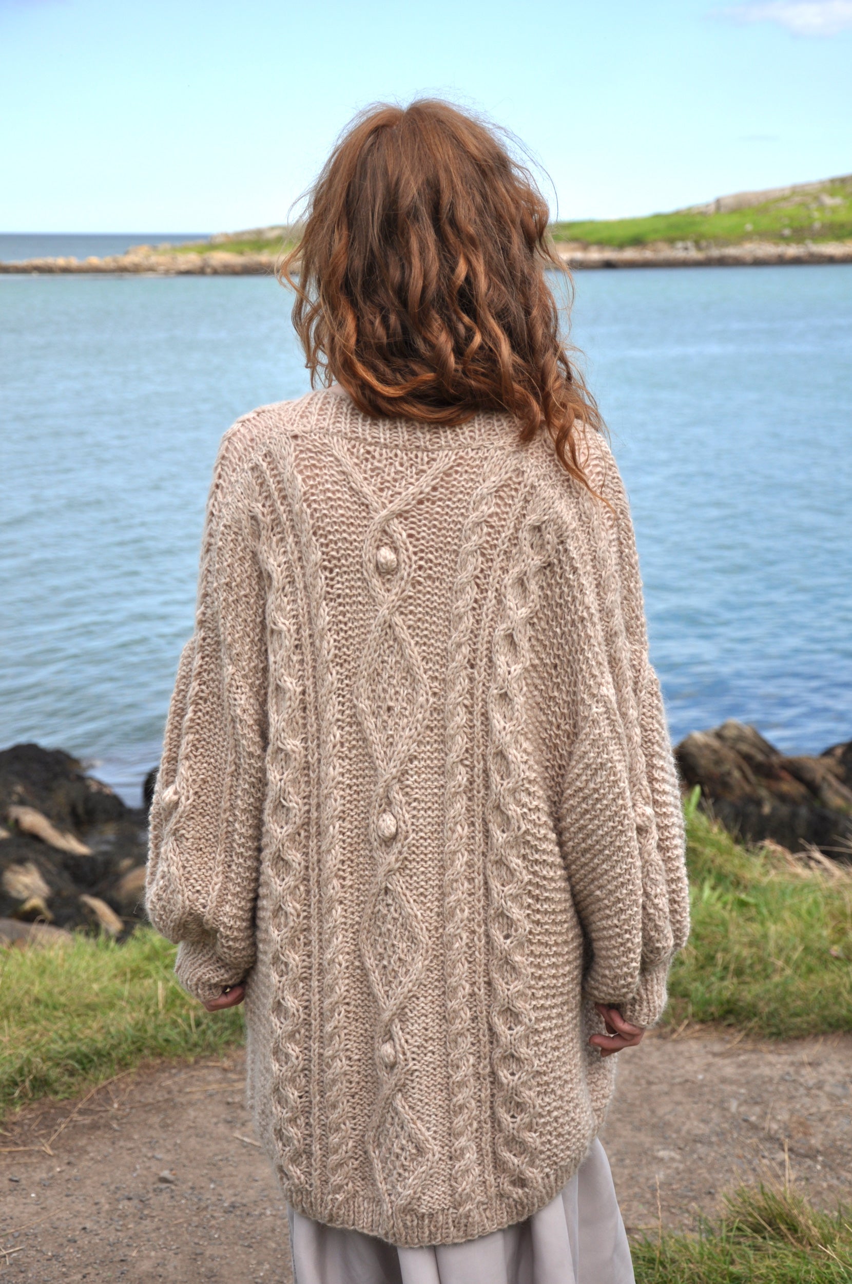 Patsy Fawn Luxury Hand Knit Cardigan