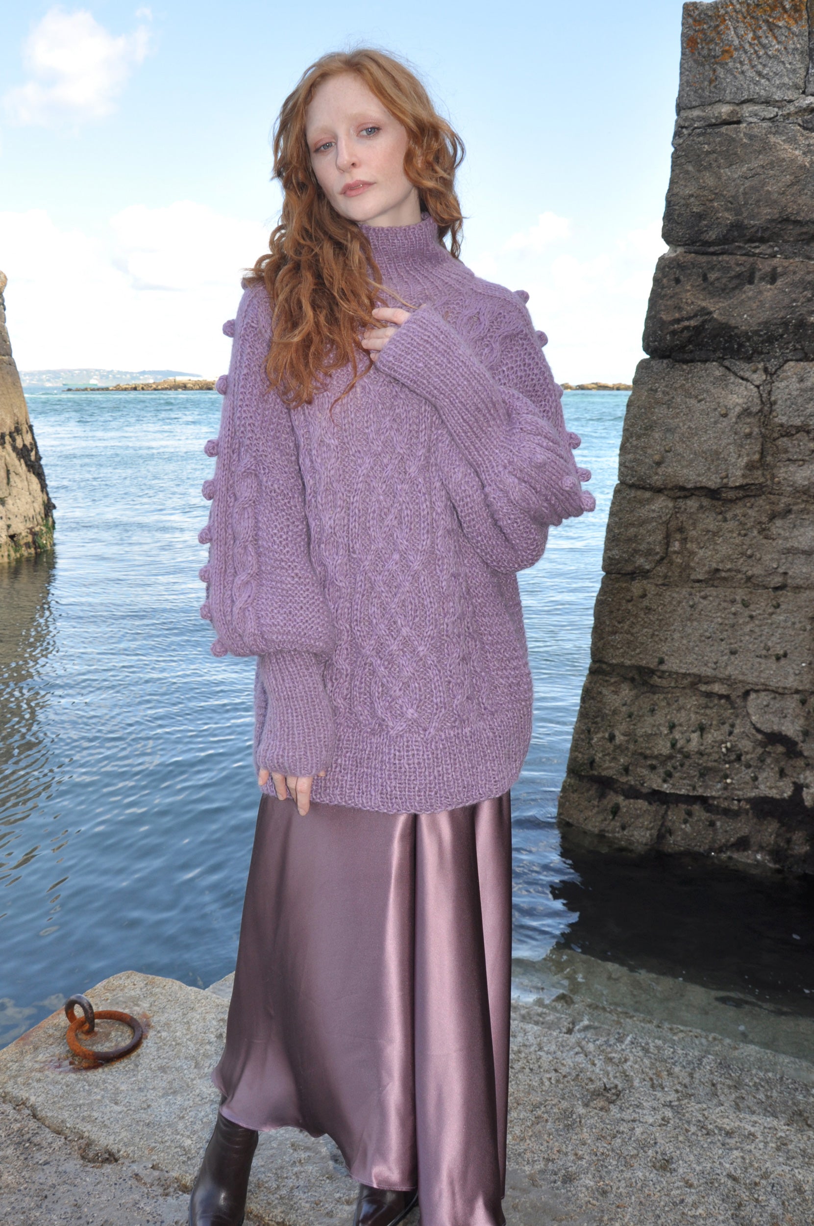 Ciara Heather Luxury Hand Knit Sweater