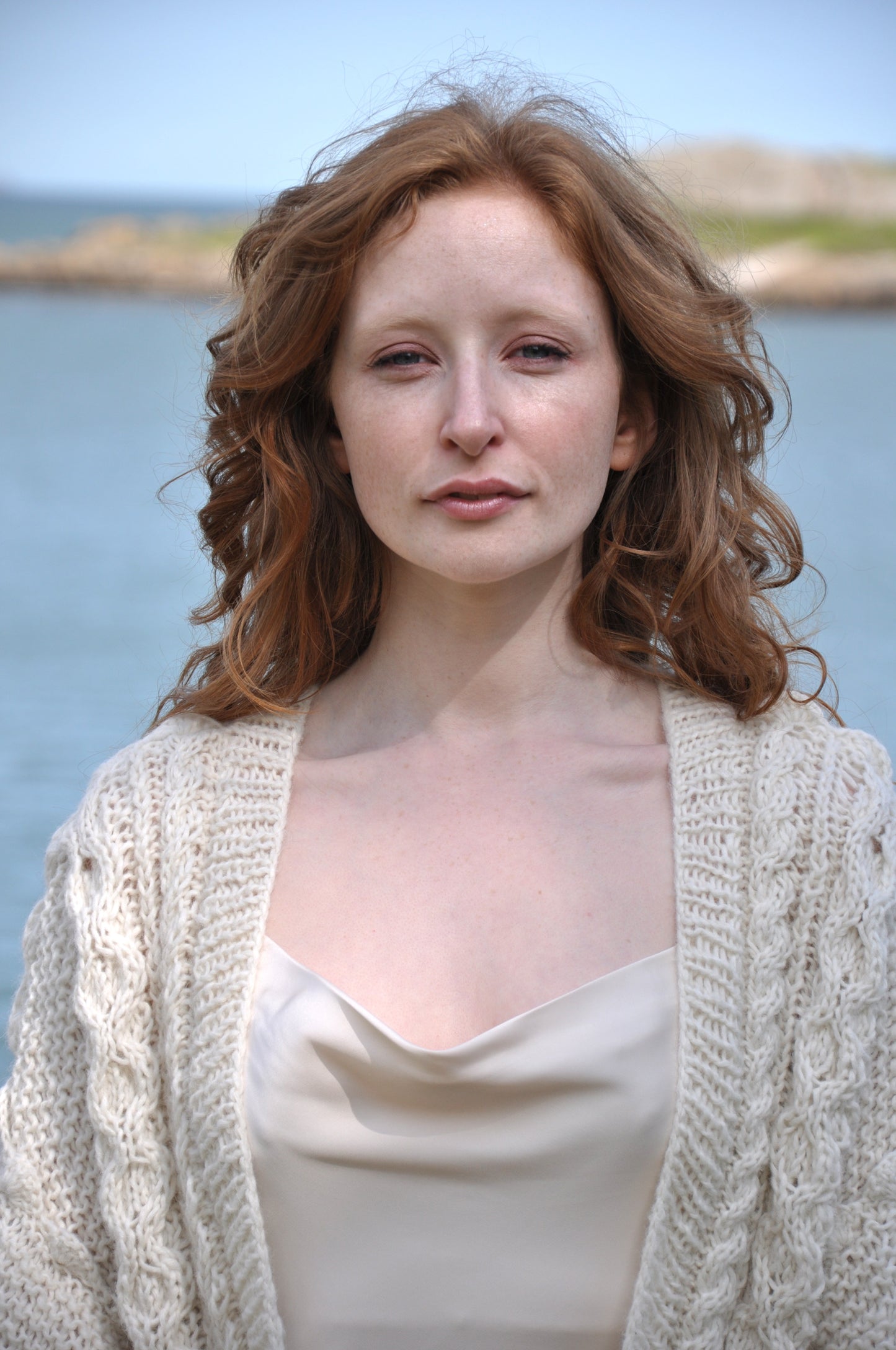 Eileen Cream Luxury Hand Knit Cardigan from BAWN