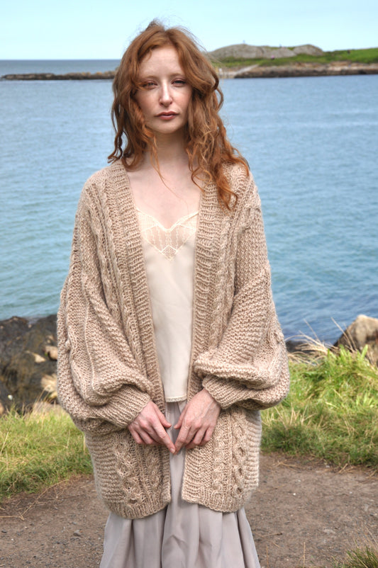 Patsy Fawn Luxury Hand Knit Cardigan